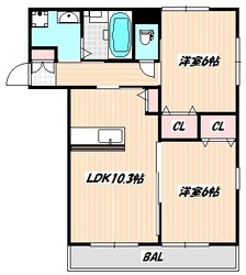 東船橋駅 徒歩18分 2階の物件間取画像